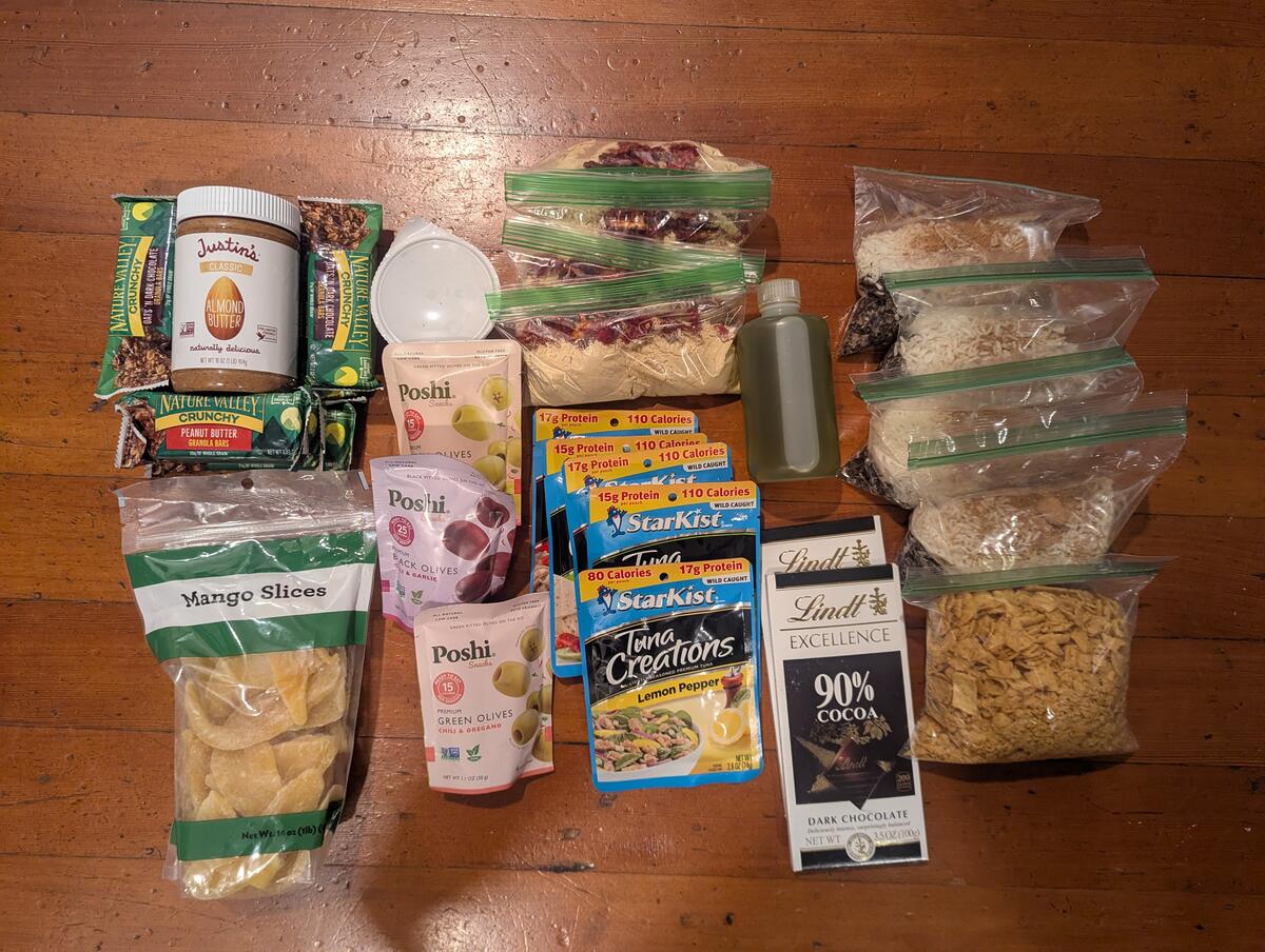 Initial food loadout