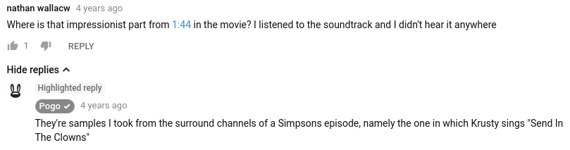 Pogo explains the origin of the harp line